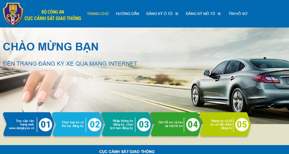 Hà Nội và TP. HCM triển khai đăng ký xe ô tô qua mạng cho người dân
