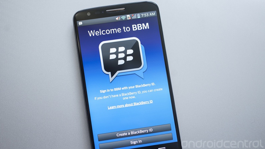 Ứng dụng chat an toàn BBM dành cho Android nhận bản cập nhật