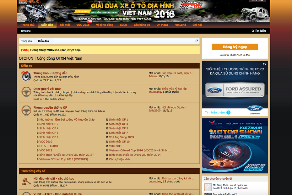Nhiều comment trên diễn đàn otofun.net có dấu hiệu phạm pháp