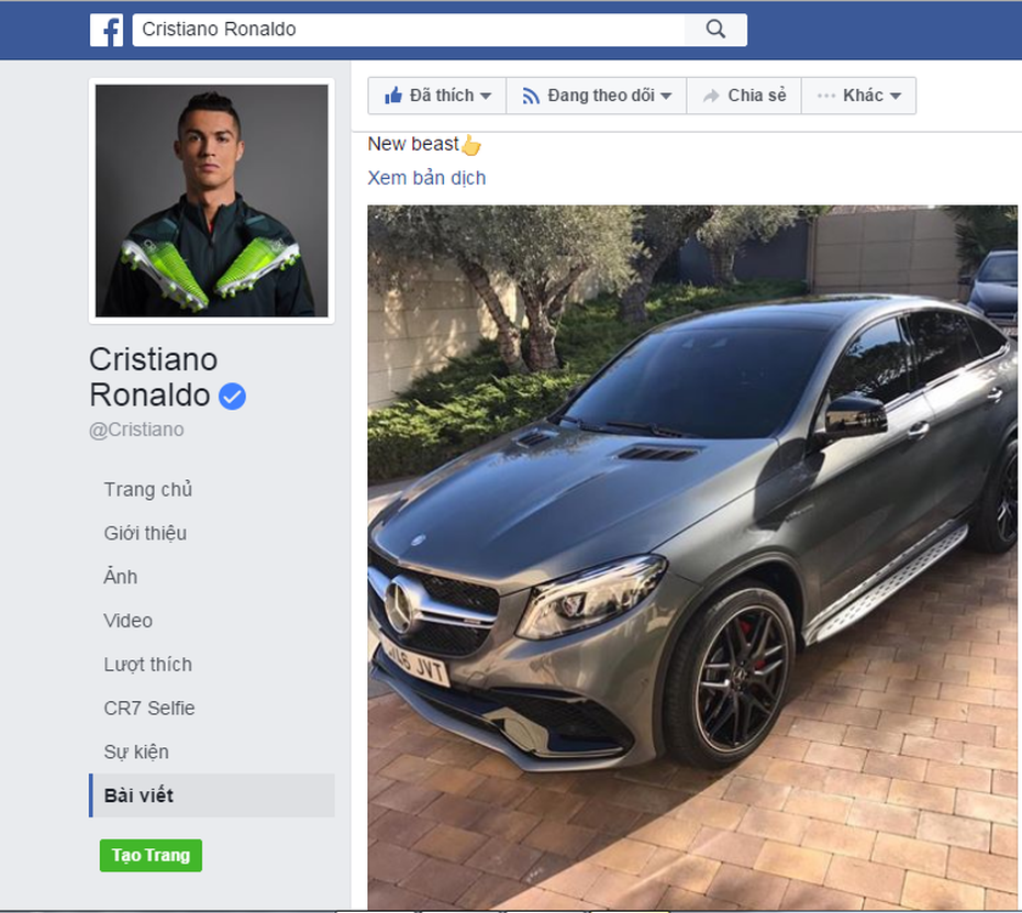 CR7 ‘tậu’ Mercedes-AMG GLE 63 S chào năm mới