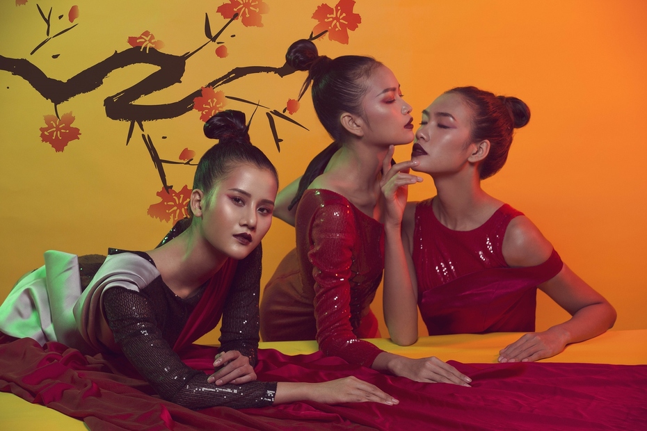 Chùm ảnh đón xuân 2017 của bộ ba quán quân Vietnam’s Next Top Model