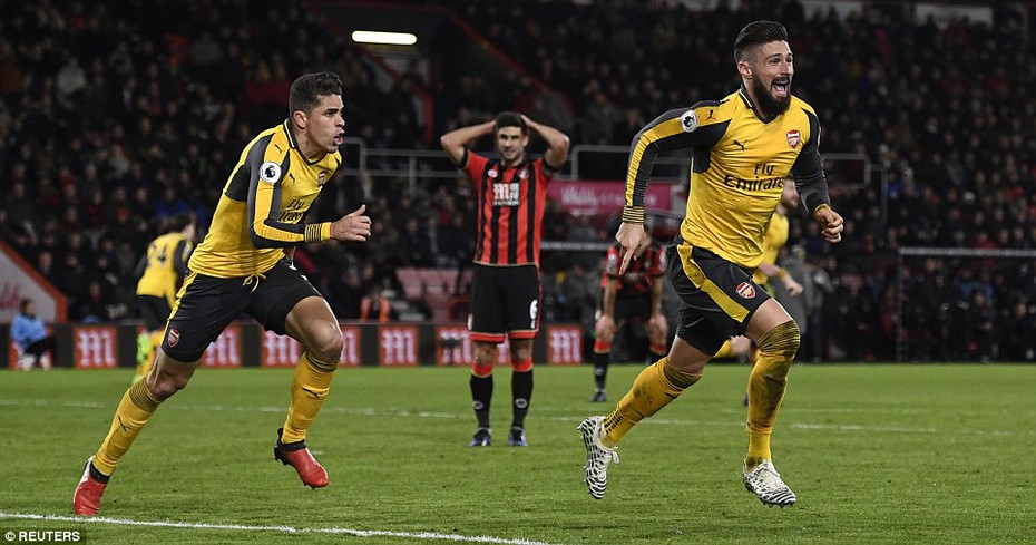 Hòa điên rồ 3-3 trước Bournemouth, Arsenal bật bãi khỏi top 3