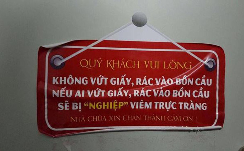 Tấm biển phản cảm tại chùa Ba Vàng: Gieo nghiệp gặt duyên?