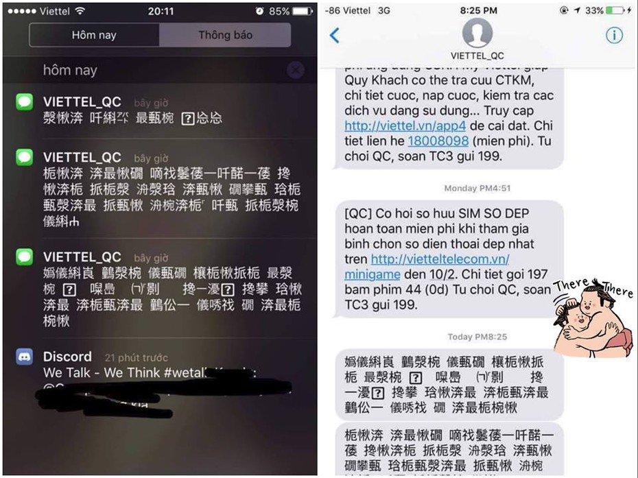 Đã tìm ra nguyên nhân Viettel gửi tin nhắn ký tự lạ đến các thuê bao