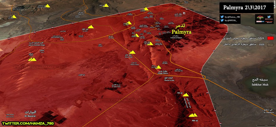 Clip: Quân đội Syria rầm rập tiến vào thành phố Palmyra
