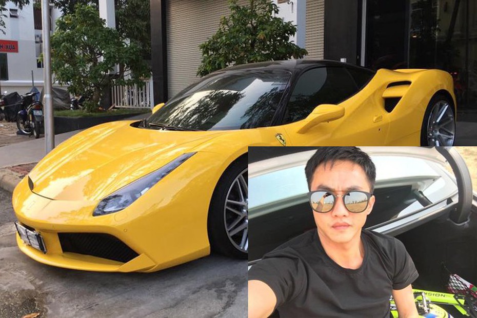 Soi chi tiết Ferrari 488 GTB màu vàng mới tậu của Cường Đô la