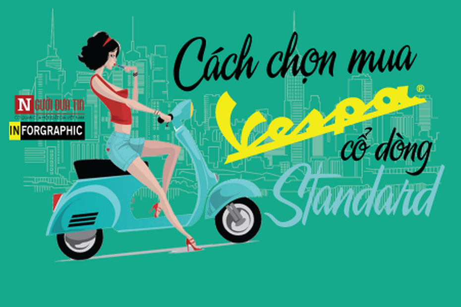 [infographic] Cách chọn mua Vespa cổ dòng Standard