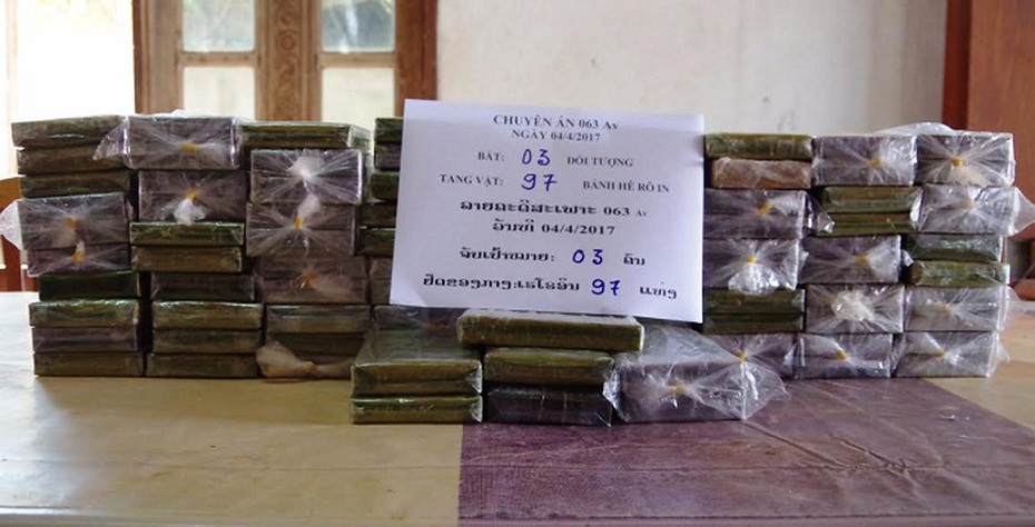 Phá chuyên án ma túy lớn, thu giữ 97 bánh heroin