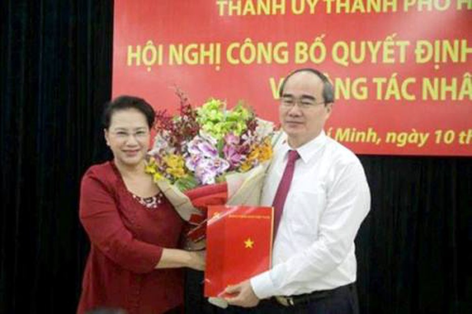 Ông Nguyễn Thiện Nhân thay ông Đinh La Thăng làm Bí thư TP.HCM