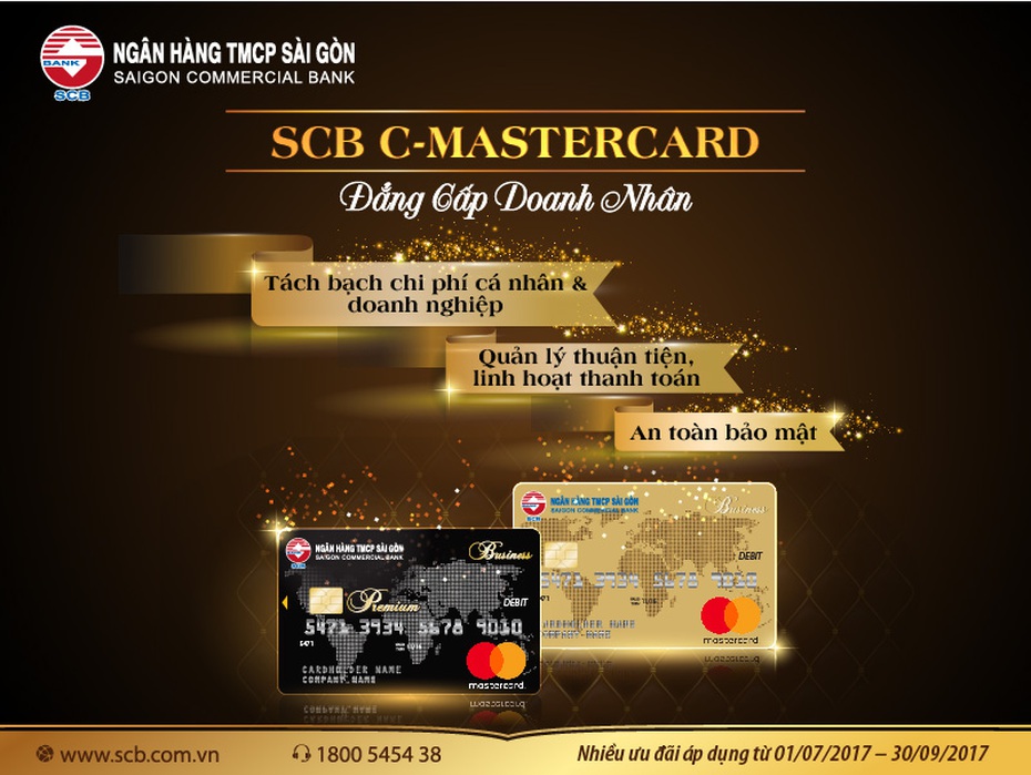 SCB ra mắt thẻ thanh toán dành cho doanh nghiệp