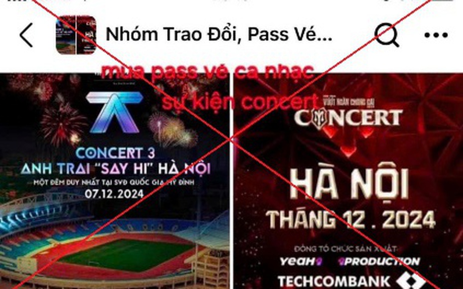 Cảnh giác sập bẫy lừa khi mua vé 2 chương trình “anh trai”