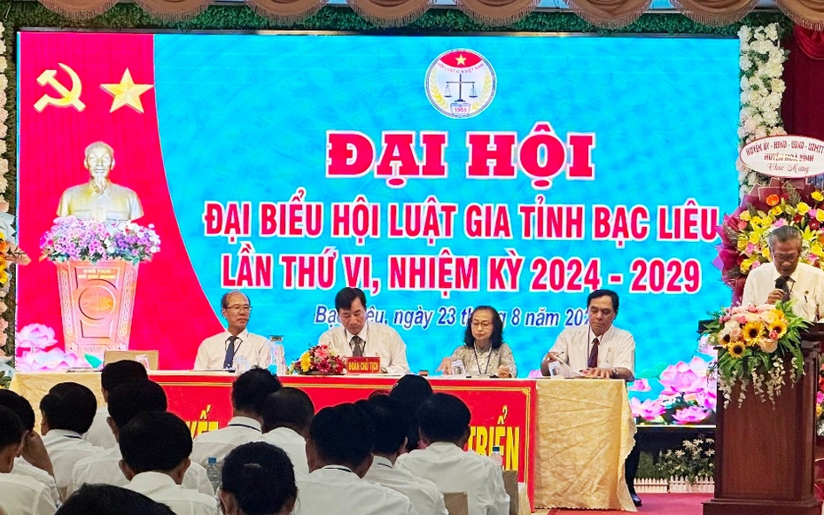 Đại hội đại biểu Hội Luật gia tỉnh Bạc Liêu nhiệm kỳ 2024 - 2029