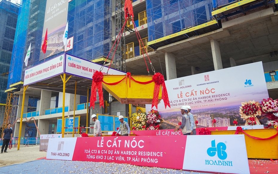 Hải Phòng: Cất nóc 2 tòa nhà thuộc dự án nhà ở xã hội 4.900 tỷ đồng