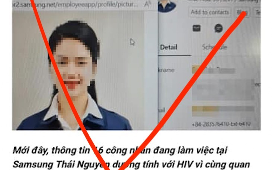 Xử phạt người đăng tin sai về "nữ công nhân Samsung nhiễm HIV"