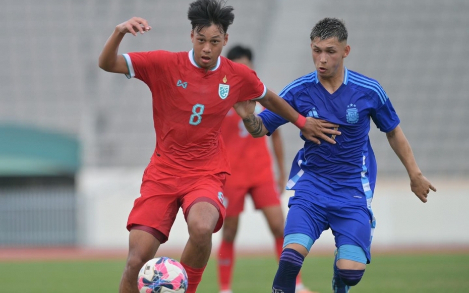 Đội tuyển U20 Thái Lan thua cách biệt Argentina