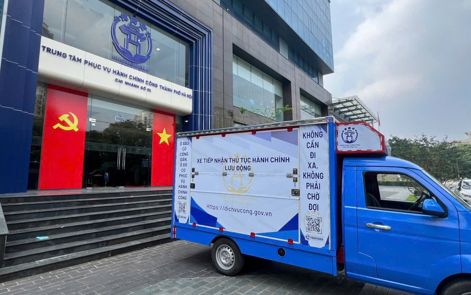 Hà Nội: "Dịch vụ công lưu động" là minh chứng tận tâm phục vụ”, sát dân, gần dân