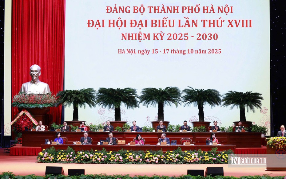 Khai mạc trọng thể Đại hội Đảng bộ Thành phố Hà Nội nhiệm kỳ 2025-2030