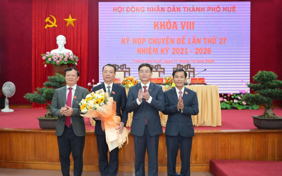 Ông Phan Thiên Định được bầu giữ chức Chủ tịch UBND Tp.Huế