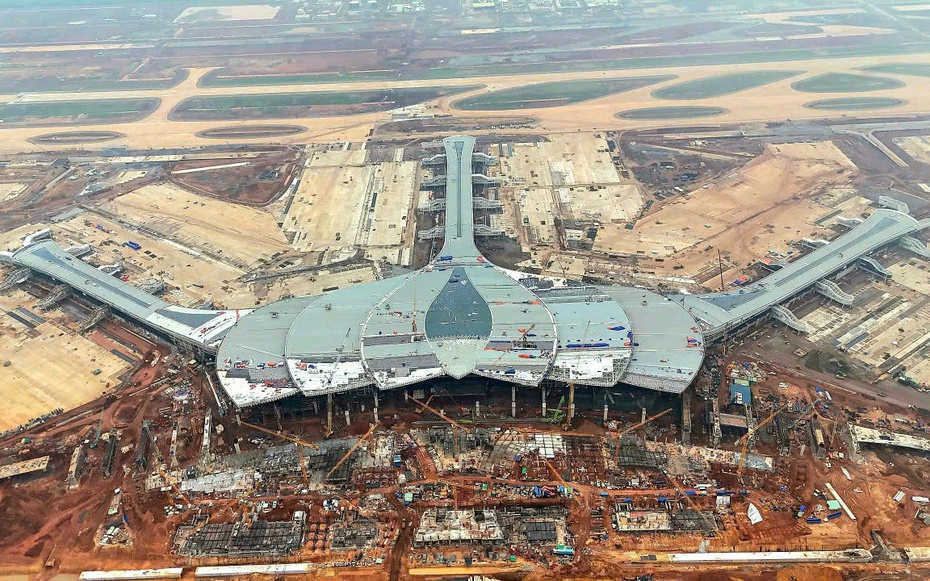 Diện mạo sân bay Long Thành sau những ngày “vượt nắng, thắng mưa", tăng tốc thi công