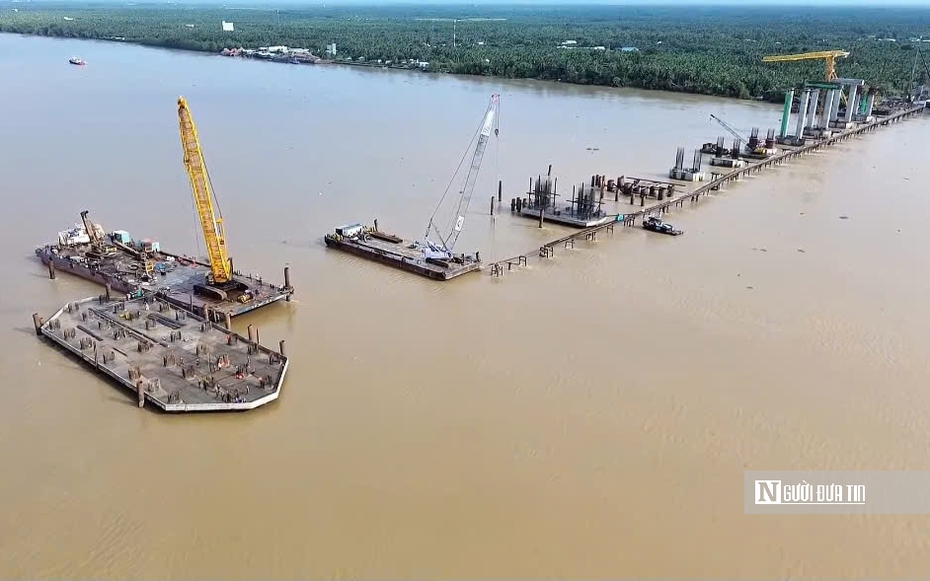 Khám phá hệ cọc khoan nhồi kỷ lục ở cầu dây văng nghìn tỷ nối Cần Thơ - Vĩnh Long