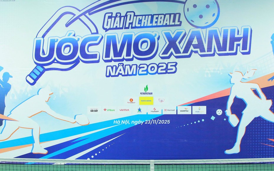 Giải "Pickleball Ước Mơ Xanh 2025" khai mạc vào sáng nay 23/11