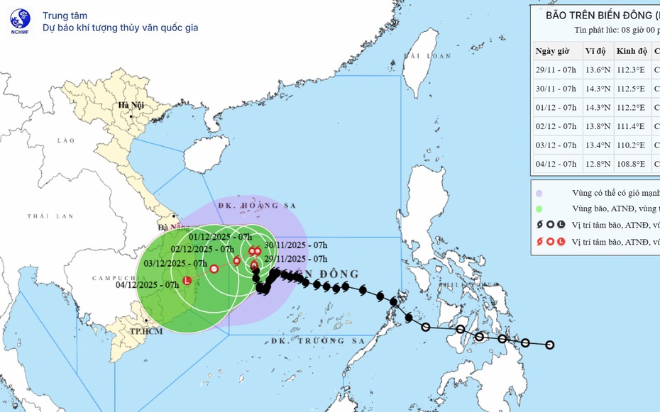Chưa dứt bão số 15, Biển Đông lại đón thêm áp thấp nhiệt đới ngược chiều