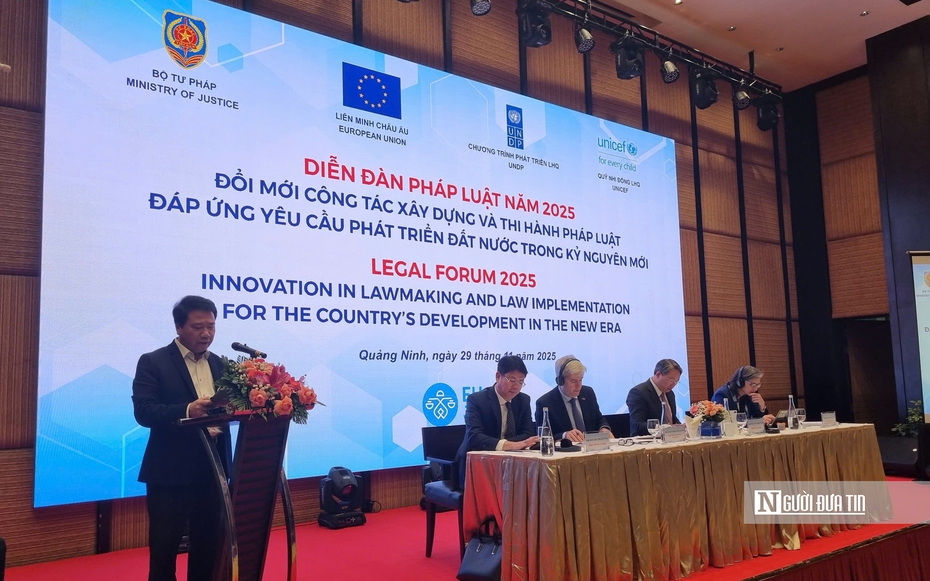 Bộ trưởng Bộ Tư Pháp Nguyễn Hải Ninh: "Đưa thể chế, pháp luật thực sự trở thành lợi thế cạnh tranh quốc gia"