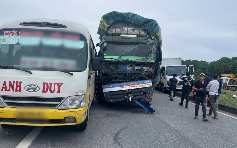 Công an thông tin vụ tai nạn giao thông liên hoàn trên cao tốc Hà Nội - Thái Nguyên