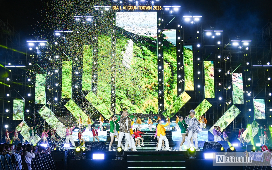 Mãn nhãn đêm countdown đón Tết Dương lịch 2026 tại Gia Lai