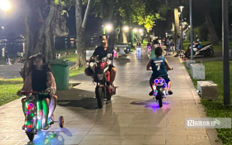 Cho thuê xe điện trẻ em trong công viên: Có thể áp dụng nhiều chế tài xử lý