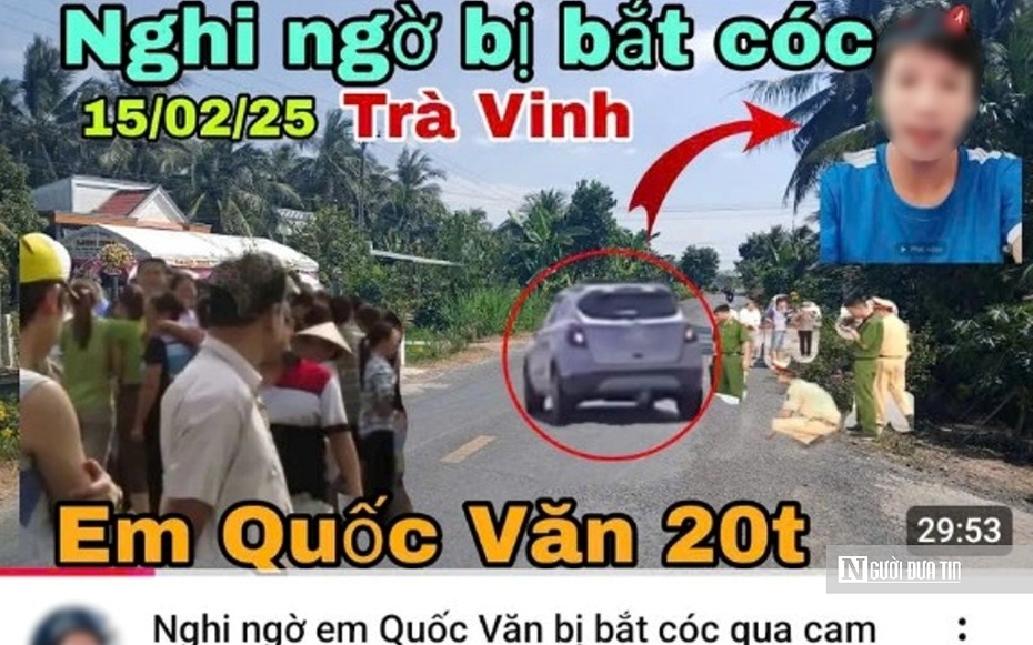 Sự thật vụ “bắt cóc trẻ em” ở Trà Vinh lan truyền trên không gian mạng