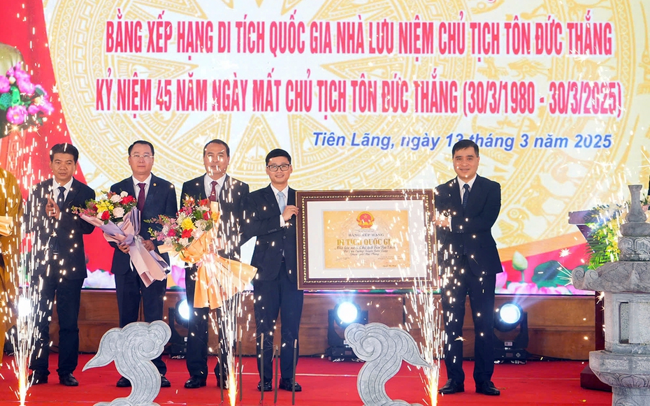 Nhà lưu niệm Chủ tịch Tôn Đức Thắng trở thành di tích quốc gia