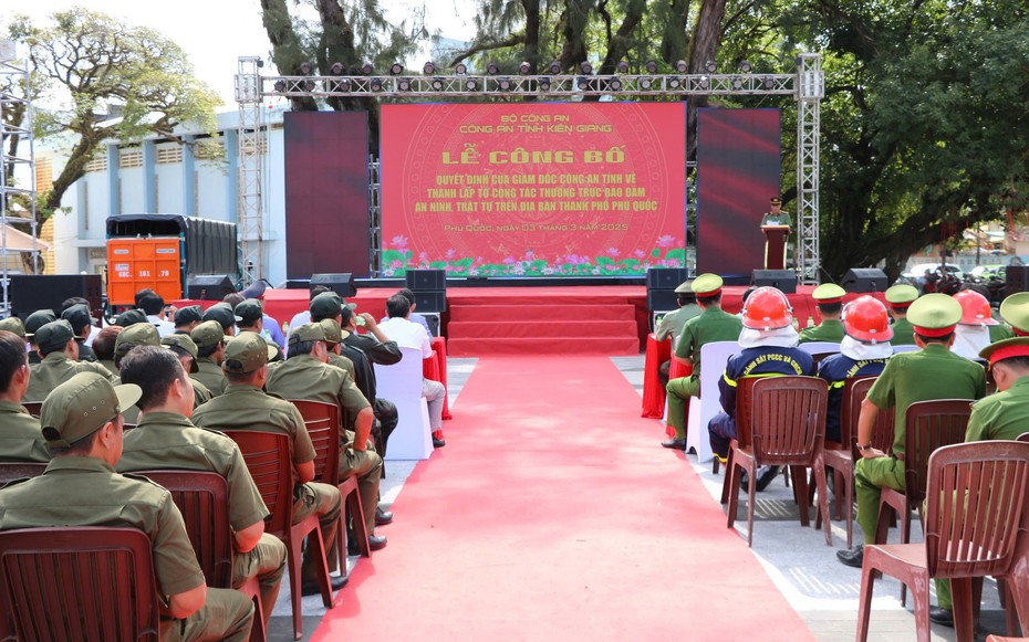 Kiên Giang thành lập tổ công tác bảo đảm ANTT trên địa bàn Tp.Phú Quốc