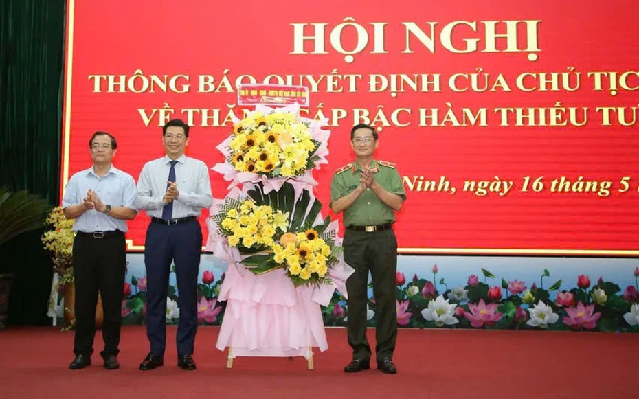 Giám đốc Công an tỉnh Tây Ninh được thăng cấp bậc hàm Thiếu tướng