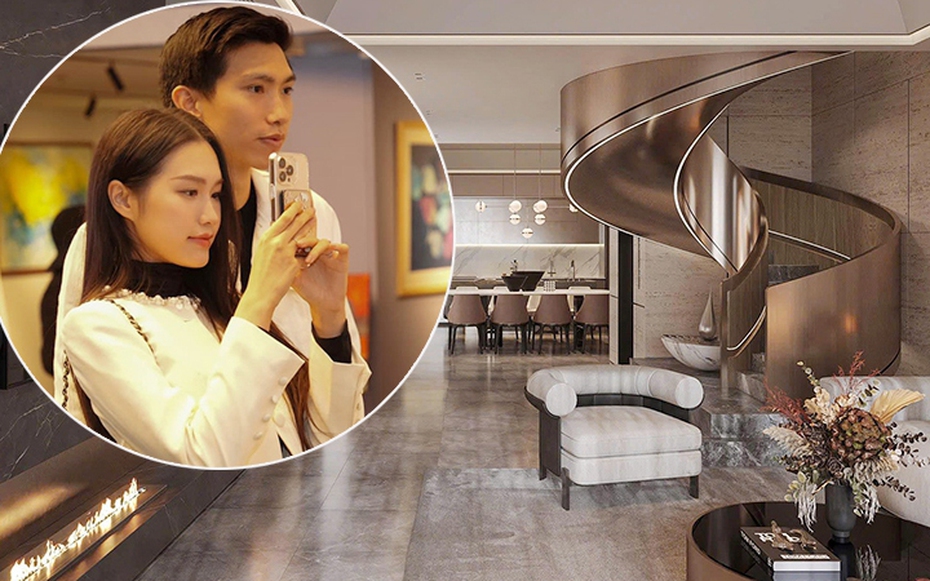 Nhan sắc tiểu thư Doãn Hải My gây sốt khi cùng chồng đi chọn nội thất cho căn biệt thự chục tỷ