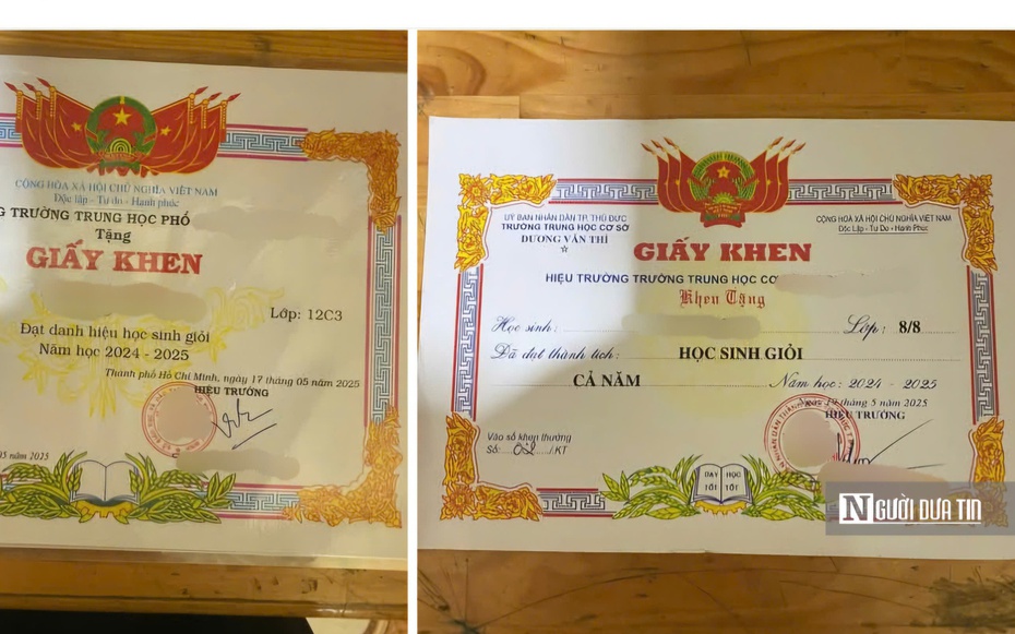 Hiểm họa từ việc khoe giấy khen của con lên mạng