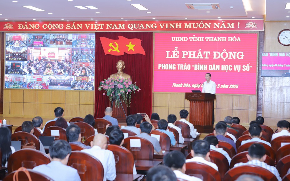 Thanh Hóa kết nối 1.018 điểm cầu, với 52.000 người người tham gia phong trào "Bình dân học vụ số"