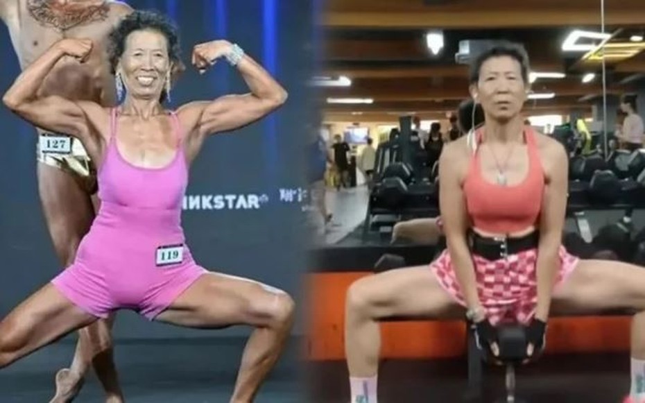Ngưỡng mộ bà lão 71 tuổi có cơ bụng 6 múi, đoạt giải cao cuộc thi thể hình
