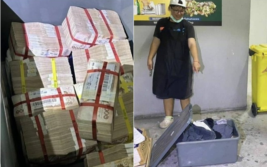 Nhặt chiếc thùng nhựa gần bãi rác, người phụ nữ hoảng hốt khi nhìn thấy 9,5 tỷ đồng