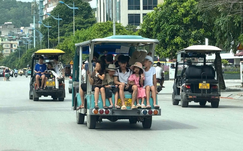 Sầm Sơn cắm biển tốc độ tối đa 30km/h gỡ vướng cho 474 xe điện phục vụ du lịch