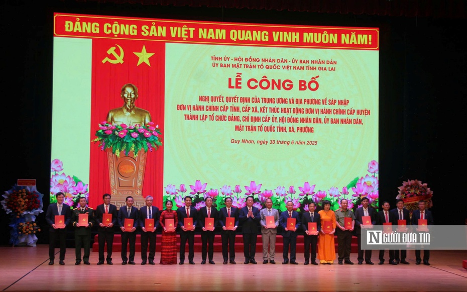 Công bố các nghị quyết, quyết định sáp nhập, thành lập tỉnh Gia Lai mới
