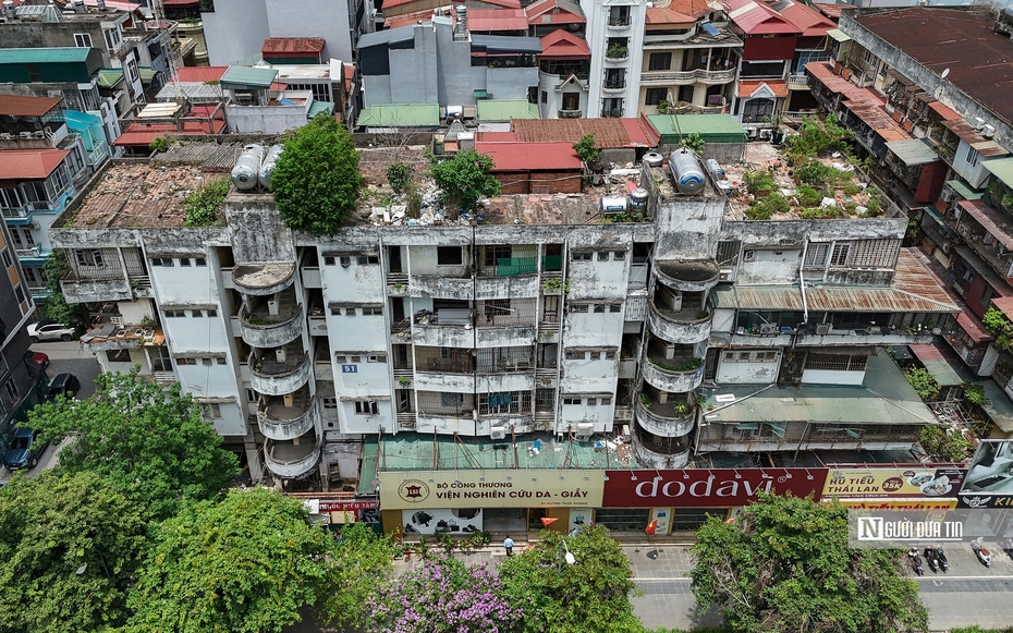 Hà Nội: Hiện trạng tòa chung cư 51 Huỳnh Thúc Kháng sắp được cải tạo