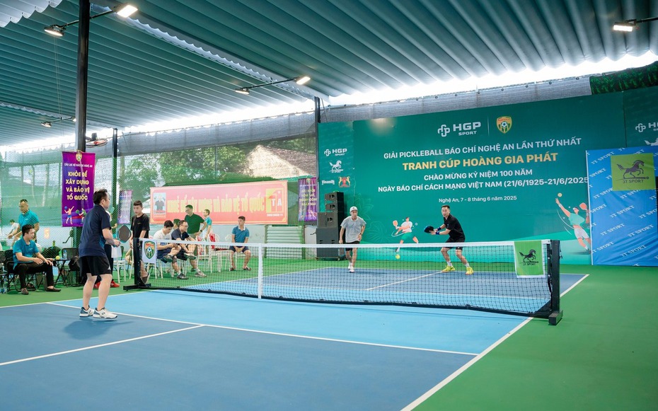 Khởi tranh giải Pickleball Báo chí Nghệ An lần thứ nhất năm 2025