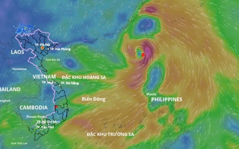 Bão Wipha mạnh lên từng giờ, cảnh báo mưa lớn diện rộng "phủ" nhiều tỉnh thành