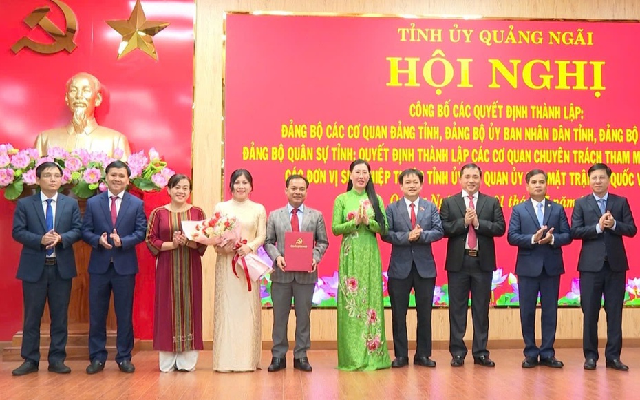 Kiện toàn các Đảng bộ và cơ quan mới tại Quảng Ngãi