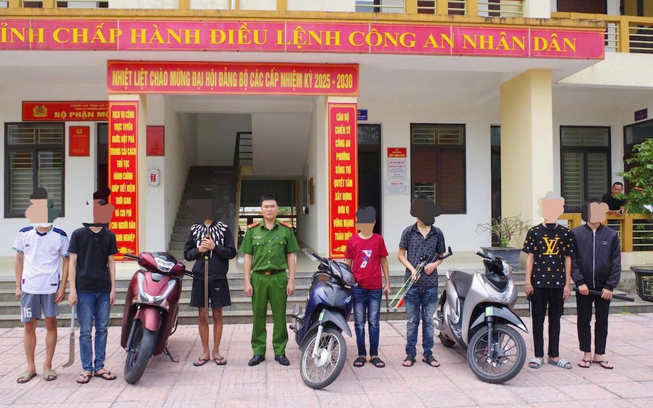 Hà Tĩnh: Ngăn chặn nhóm thanh thiếu niên đưa hung khí đánh nhau vì mâu thuẫn trên mạng xã hội