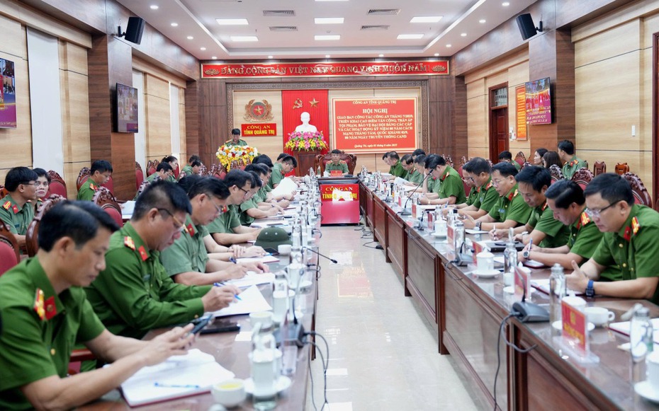 Công an tỉnh Quảng Trị triển khai cao điểm tấn công, trấn áp tội phạm