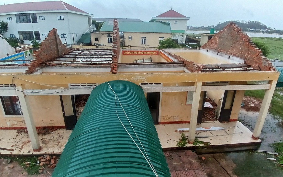 Hà Tĩnh: 156 cơ sở giáo dục bị ảnh hưởng do bão số 5, thiệt hại hơn 121 tỷ đồng