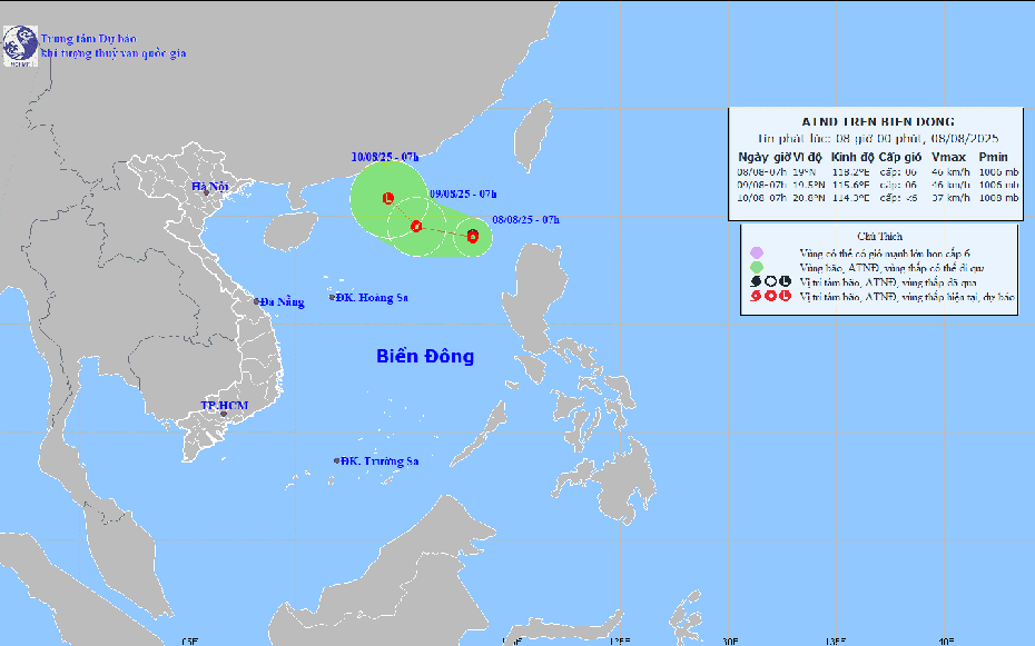 Biển Đông xuất hiện áp thấp nhiệt đới mạnh cấp 6, thêm bão Podul đang tiến gần Philippines