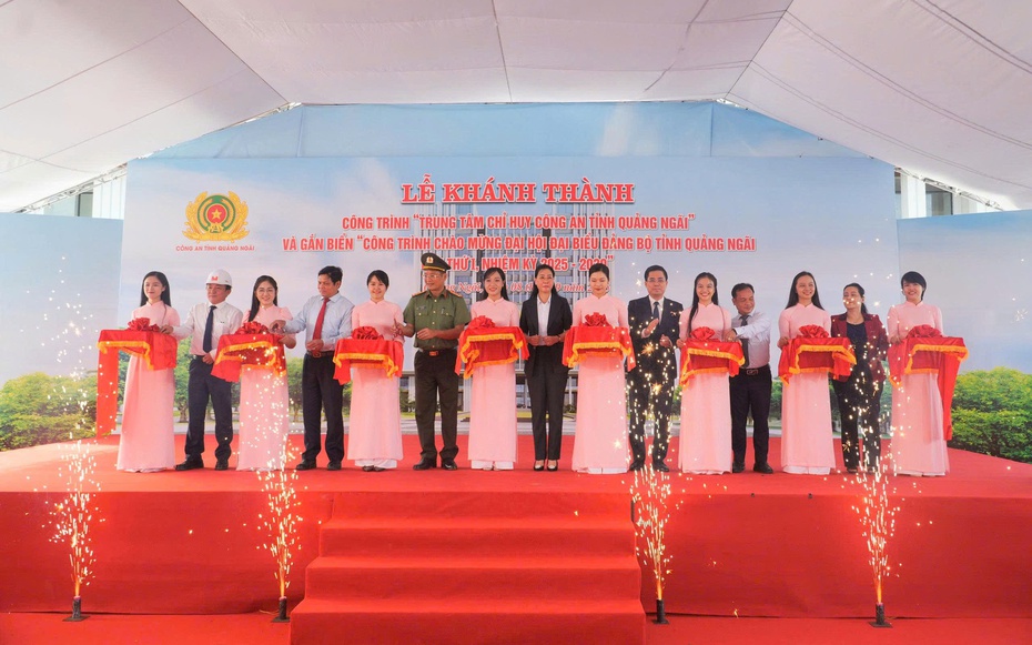 Khánh thành Trung tâm chỉ huy Công an tỉnh Quảng Ngãi